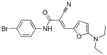 2-Propenamide,n-(4-bromophenyl)-2-cyano-3-[5-(diethylamino)-2-furanyl ]- Structure,358302-05-3Structure