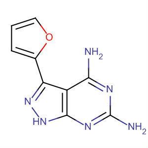 3-(2-Furanyl)-1h-pyrazolo[3,4-d]pyrimidine-4,6-diamine Structure,358979-50-7Structure