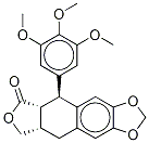 (5Ar,8ar,9r)-9-(4-hydroxy-3,5-dimethoxy-phenyl)-5a,6,8a,9-tetrahydro-5h-isobenzofurano[5,6-f][1,3]benzodioxol-8-one Structure,3590-93-0Structure