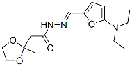 1,3-Dioxolane-2-acetic acid,2-methyl-,[[5-(diethylamino)-2-furanyl ]methylene]hydrazide (9ci) Structure,359593-71-8Structure