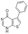 Thieno[2,3-d]pyrimidin-4(1H)-one, 5-phenyl- Structure,35978-39-3Structure