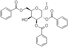 Methyl 2,3,6-tri-o-benzoyl-alpha-d-galactopyranoside Structure,3601-36-3Structure