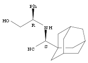 Tricyclo[3.3.1.13,7]decane-1-acetonitrile, .alpha.-[[(1r)-2-hydroxy-1-phenylethyl]amino]-, (.alpha.s)- Structure,361441-95-4Structure