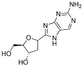 2-Amino-9-(beta-d-2-deoxyribofuranosyl)purine Structure,3616-24-8Structure