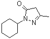 2-Cyclohexyl-5-methyl-2,4-dihydro-pyrazol-3-one Structure,36210-76-1Structure