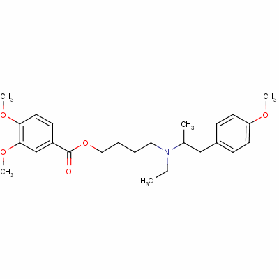 Mebeverine Structure,3625-06-7Structure