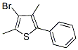 3-Bromo-2,4-dimethyl-5-phenylthiophene Structure,362513-28-8Structure