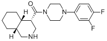 ((4S,4as,8ar)-decahydroisoquinolin-4-yl)(4-(3,4-difluorophenyl)piperazin-1-yl)methanone Structure,362611-66-3Structure