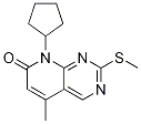 8-Cyclopentyl-5-methyl-2-methylsulfanyl-8h-pyrido[2,3-d]pyrimidin-7-one Structure,362656-23-3Structure