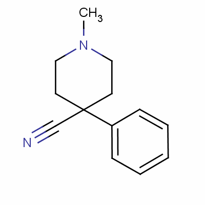 1-Methyl-4-phenylpiperidine-4-carbonitrile Structure,3627-62-1Structure