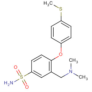 3-[(Dimethylamino)methyl ]-4-[4-(methylsulfanyl)phenoxy]benzene-1-sulfonamide Structure,364321-71-1Structure