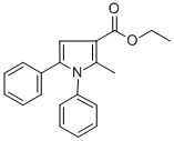 Ethyl 2-methyl-1,5-diphenyl-1h-pyrrole-3-carboxylate Structure,3652-61-7Structure