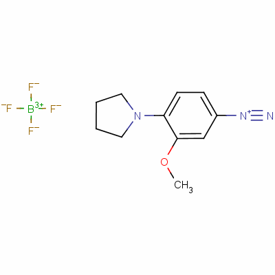 3-Methoxy-4-(1-pyrrolidinyl)benzenediazonium tetrafluoroborate Structure,36576-70-2Structure