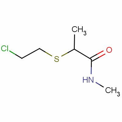 2-[(2-Chloroethyl)thio]-n-methylpropionamide Structure,36585-14-5Structure