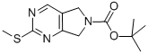 Tert-butyl 2-(methylthio)-5H-pyrrolo[3,4-d]pyrimidine-6(7H)-carboxylate Structure,365996-86-7Structure