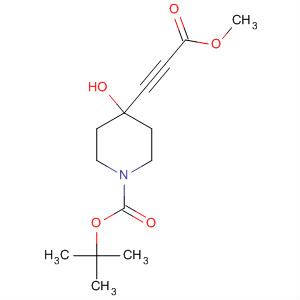 Tert-butyl 4-hydroxy-4-(3-methoxy-3-oxoprop-1-ynyl)piperidine-1-carboxylate Structure,365997-16-6Structure