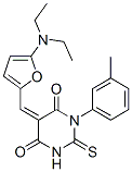 4,6(1H,5h)-pyrimidinedione,5-[[5-(diethylamino)-2-furanyl ]methylene]dihydro-1-(3-methylphenyl)-2-thioxo- Structure,366472-30-2Structure