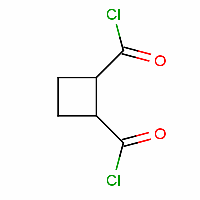 Trans-cyclobutane-1,2-dicarbonyl chloride Structure,3668-43-7Structure