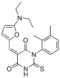 4,6(1H,5h)-pyrimidinedione,5-[[5-(diethylamino)-2-furanyl ]methylene]-1-(2,3-dimethylphenyl)dihydro-2-thioxo- Structure,366817-13-2Structure