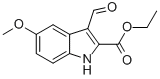 Ethyl 3-formyl-5-methoxy-1h-indole-2-carboxylate Structure,36820-78-7Structure