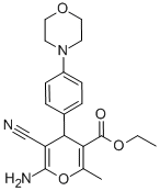 Ethyl 6-amino-5-cyano-2-methyl-4-(4-morpholinophenyl)-4h-pyran-3-carboxylate Structure,368870-01-3Structure