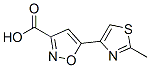 5-(2-Methyl-1,3-thiazol-4-yl)-3-isoxazolecarboxylic acid Structure,368870-05-7Structure