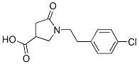 1-(4-Chlorophenethyl)-5-oxo-3-pyrrolidinecarboxylic acid Structure,368870-06-8Structure