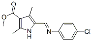 1H-pyrrole-3-carboxylicacid,5-[[(4-chlorophenyl)imino]methyl ]-2,4-dimethyl-,methylester(9ci) Structure,370076-07-6Structure