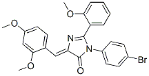 4H-imidazol-4-one,3-(4-bromophenyl)-5-[(2,4-dimethoxyphenyl)methylene]-3,5-dihydro-2-(2-methoxyphenyl)- Structure,370089-41-1Structure