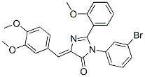 4H-imidazol-4-one,3-(3-bromophenyl)-5-[(3,4-dimethoxyphenyl)methylene]-3,5-dihydro-2-(2-methoxyphenyl)- Structure,370089-79-5Structure