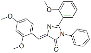 4H-imidazol-4-one,5-[(2,4-dimethoxyphenyl)methylene]-3,5-dihydro-2-(2-methoxyphenyl)-3-phenyl- Structure,370092-18-5Structure