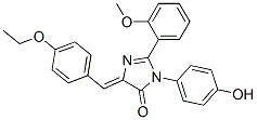 4H-imidazol-4-one,5-[(4-ethoxyphenyl)methylene]-3,5-dihydro-3-(4-hydroxyphenyl)-2-(2-methoxyphenyl)- Structure,370092-56-1Structure