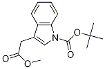 Tert-butyl 3-(2-methoxy-2-oxoethyl)-1h-indole-1-carboxylate Structure,370562-34-8Structure