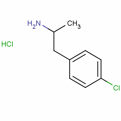 Dl-4-chloroamphetamine hydrochloride Structure,3706-38-5Structure