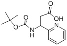 3-[(Tert-butoxycarbonyl)amino]-3-pyridin-2-ylpropanoic acid Structure,372144-22-4Structure