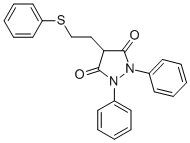 1,2-Diphenyl-4-(2-phenylthioethyl)pyrazolidine-3,5-dione Structure,3736-92-3Structure