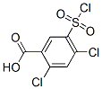 2,4-Dichloro-5-chlorosulfonyl-benzoic acid Structure,3740-18-9Structure