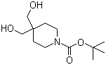 Tert-butyl 4,4-bis(hydroxymethyl)piperidine-1-carboxylate Structure,374794-84-0Structure