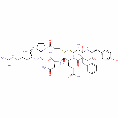 Cys-tyr-phe-gln-asn-cys-pro-arg Structure,37552-33-3Structure