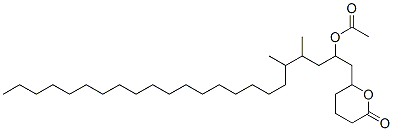 4,5-Dimethyl-1-(6-oxotetrahydro-2h-pyran-2-yl)-2-tricosanyl acetate Structure,37577-42-7Structure