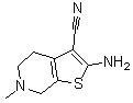 2-Amino-6-methyl-4,5,6,7-tetrahydrothieno[2,3-c]-pyridine-3-carbonitrile Structure,37578-06-6Structure