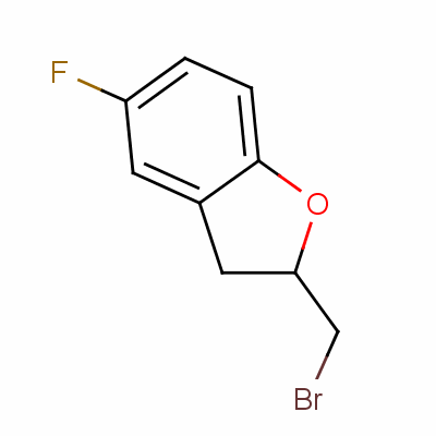 Benzofuran,2-(bromomethyl)-5-fluoro-2,3-dihydro- Structure,37603-11-5Structure