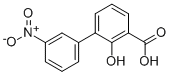 2-Hydroxy-3-nitro-biphenyl-3-carboxylicacid Structure,376591-95-6Structure