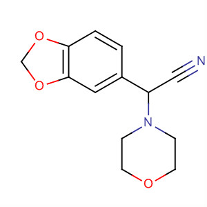 2-(1,3-Benzodioxol-5-yl)-2-morpholinoacetonitrile Structure,37673-10-2Structure