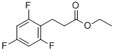 3-(2,4,6-Trifluoro-phenyl)-propionic acid ethyl ester Structure,377084-09-8Structure