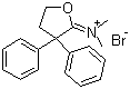 3,3-Diphenyltetrahydrofuran-2-ylidene(dimethyl)ammonium bromide Structure,37743-18-3Structure