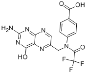 4-(N-((2-amino-4-oxo-3,4-dihydropteridin-6-yl)methyl)-2,2,2-trifluoroacetamido)benzoicacid Structure,37793-53-6Structure