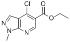 Ethyl 4-chloro-1-methyl-1h-pyrazolo[3,4-b]pyridine-5-carboxylate Structure,37801-57-3Structure