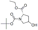 1-tert-butoxycarbonyl-4-hydroxy-L-proline ethyl ester Structure,37813-30-2Structure