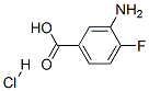 3-Amino-4-fluorobenzoic acid HCl Structure,3799-24-4Structure